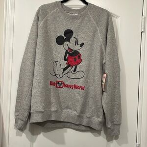 Mickey Mouse gray sweatshirt with Walt Disney World logo